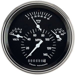 Picture of Tetra Series, Black Combination Gauge