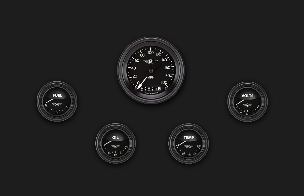 Picture of Moal Bomber Series Five Gauge Set