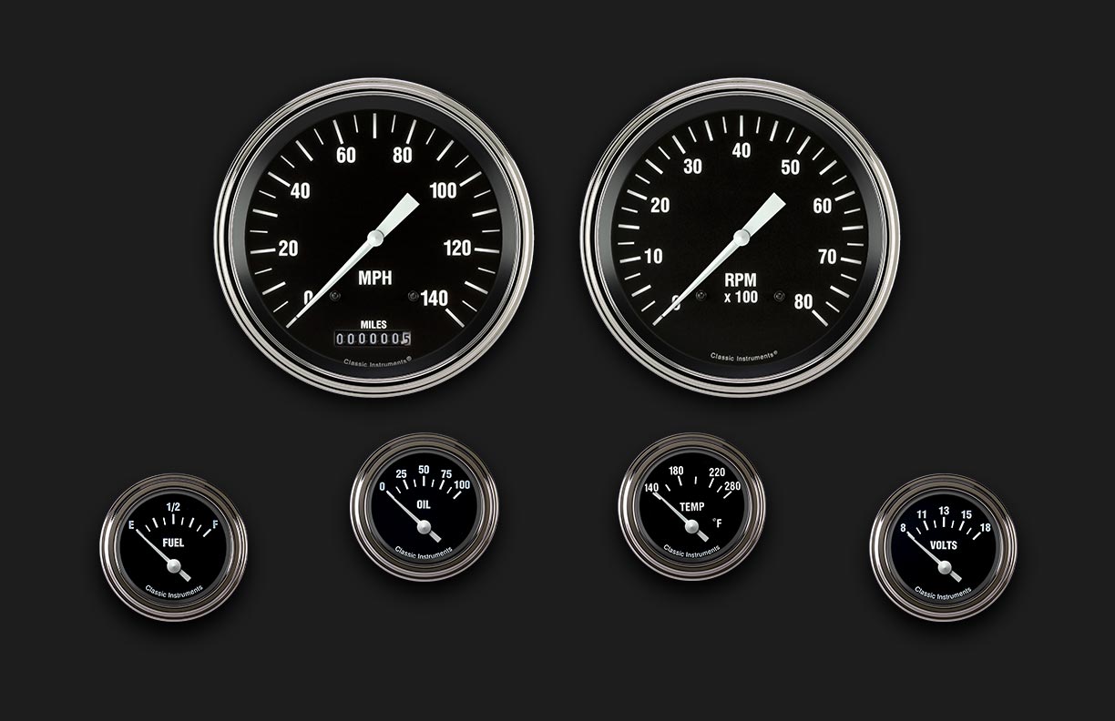 Picture of Hot Rod Six Gauge Set 51