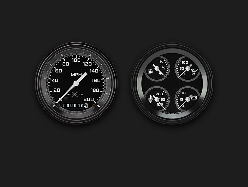 Picture of AutoCross Gray Two Gauge Set