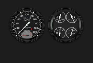 Picture of AutoCross Gray Two Gauge Set