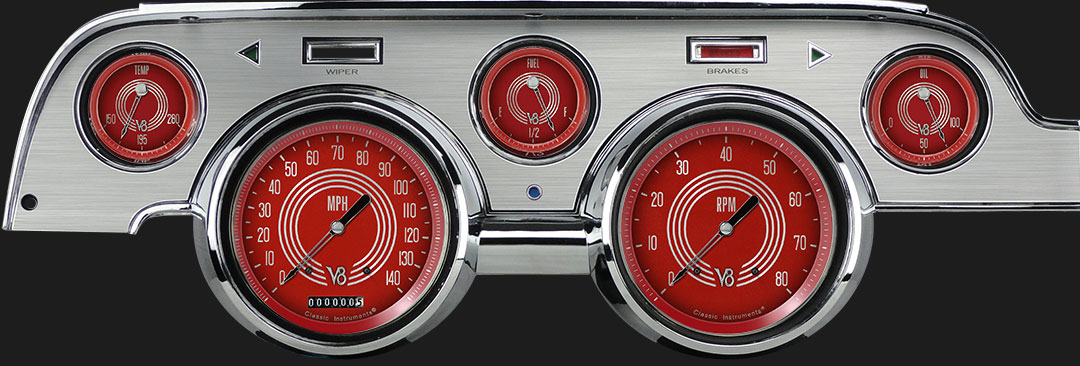 Picture of V8 Red Steelie 1967-68 Mustang