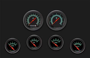 Picture of G/Stock Six Gauge Set 201, Black Performance Bezel