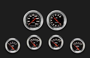 Picture of Velocity Black Six Gauge Set 201, Aluminum Performance Bezel