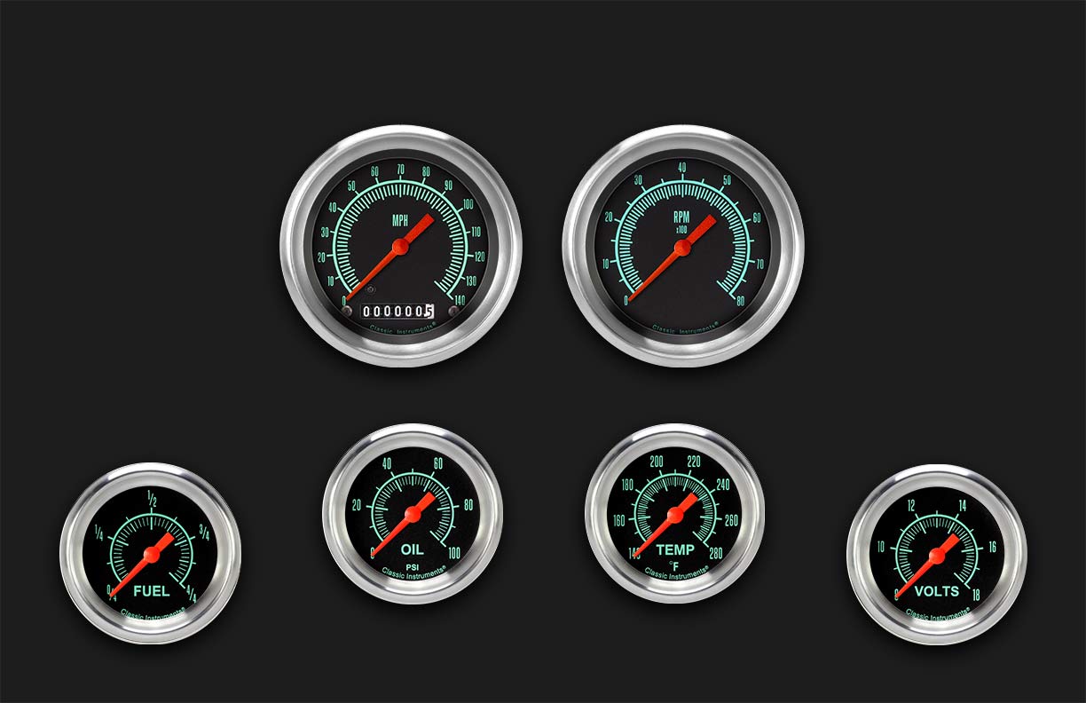 Picture of G/Stock Six Gauge Set 301, Aluminum Performance Bezel