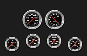 Picture of Velocity Black Six Gauge Set 301, Aluminum Performance Bezel